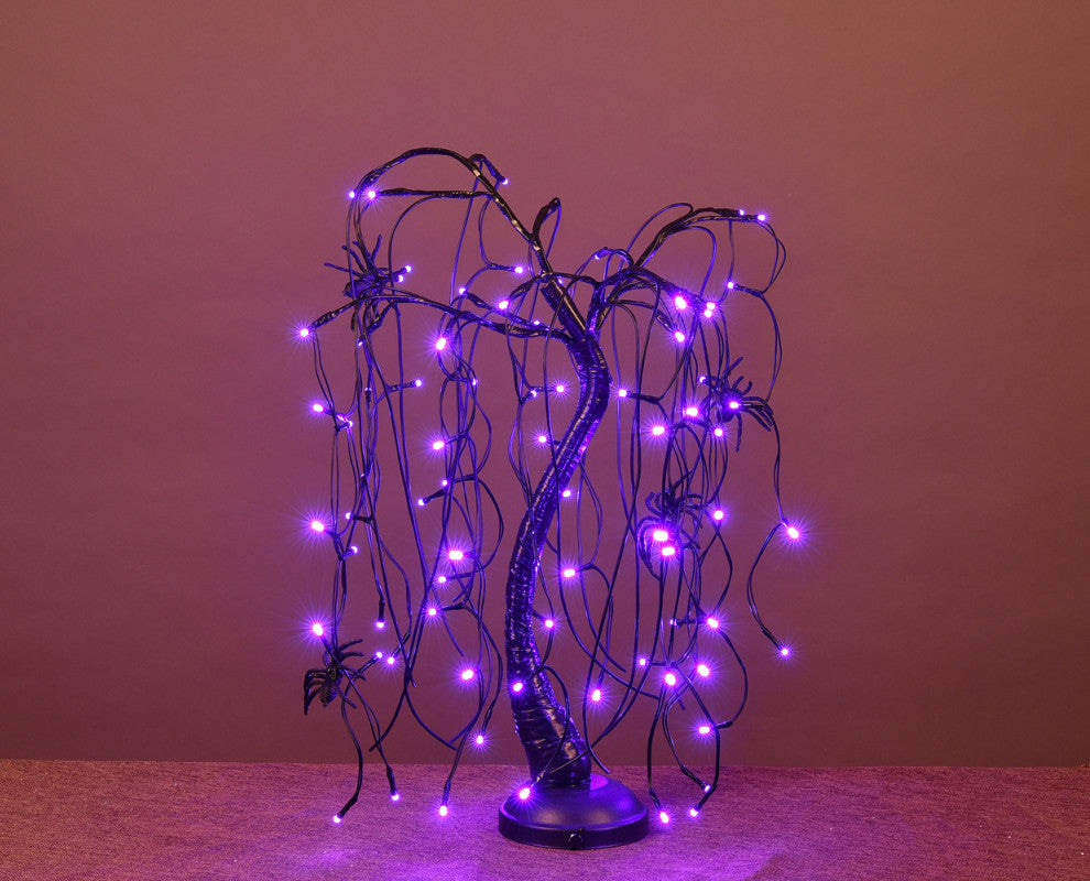 2' LED Willow Bonsai Tree, Purple