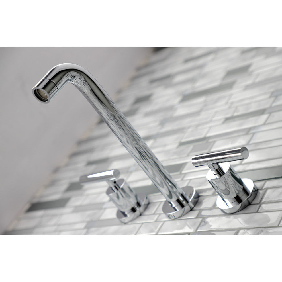 KS8021CML Two-Handle Wall Mount Tub Faucet, Polished Chrome