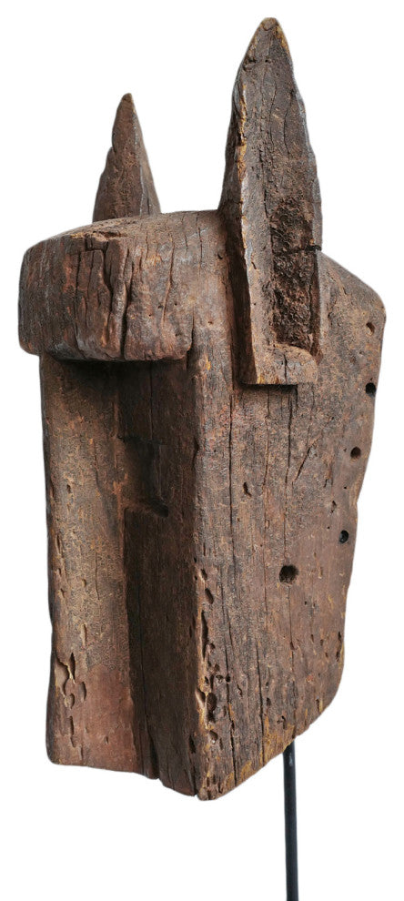 Consigned Old Dogon Mali Mask on Stand