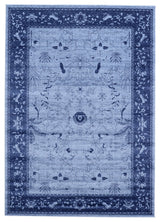 Unique Loom Blue La Jolla Floral 7'x10' Area Rug