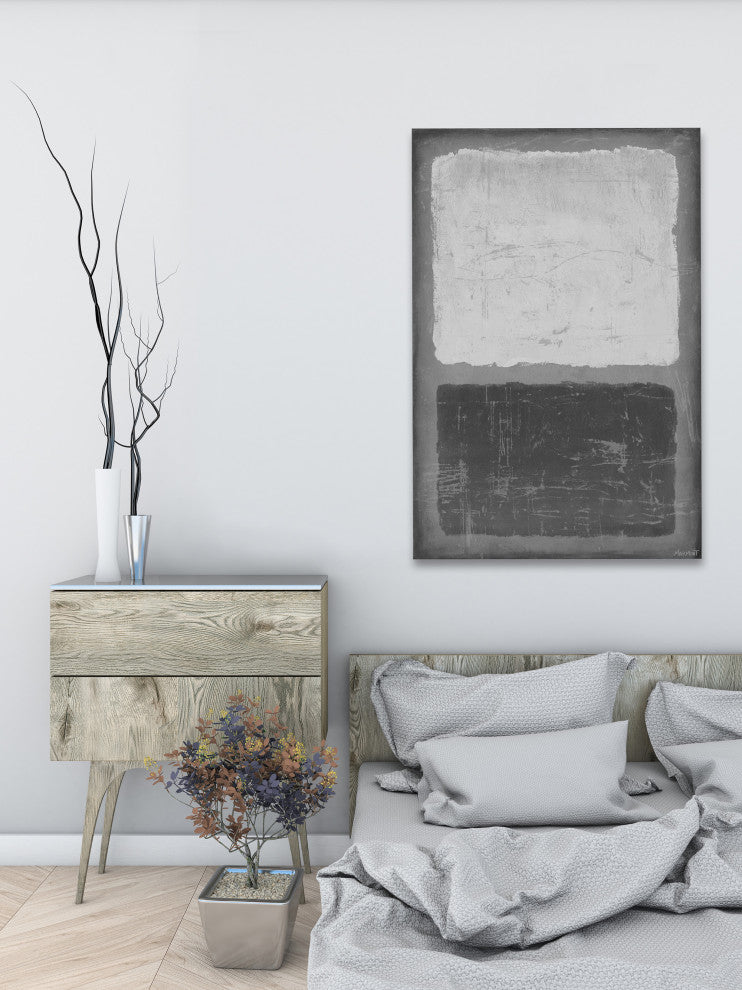 "Dynamic Pair" Painting Print on Wrapped Canvas, 12x18