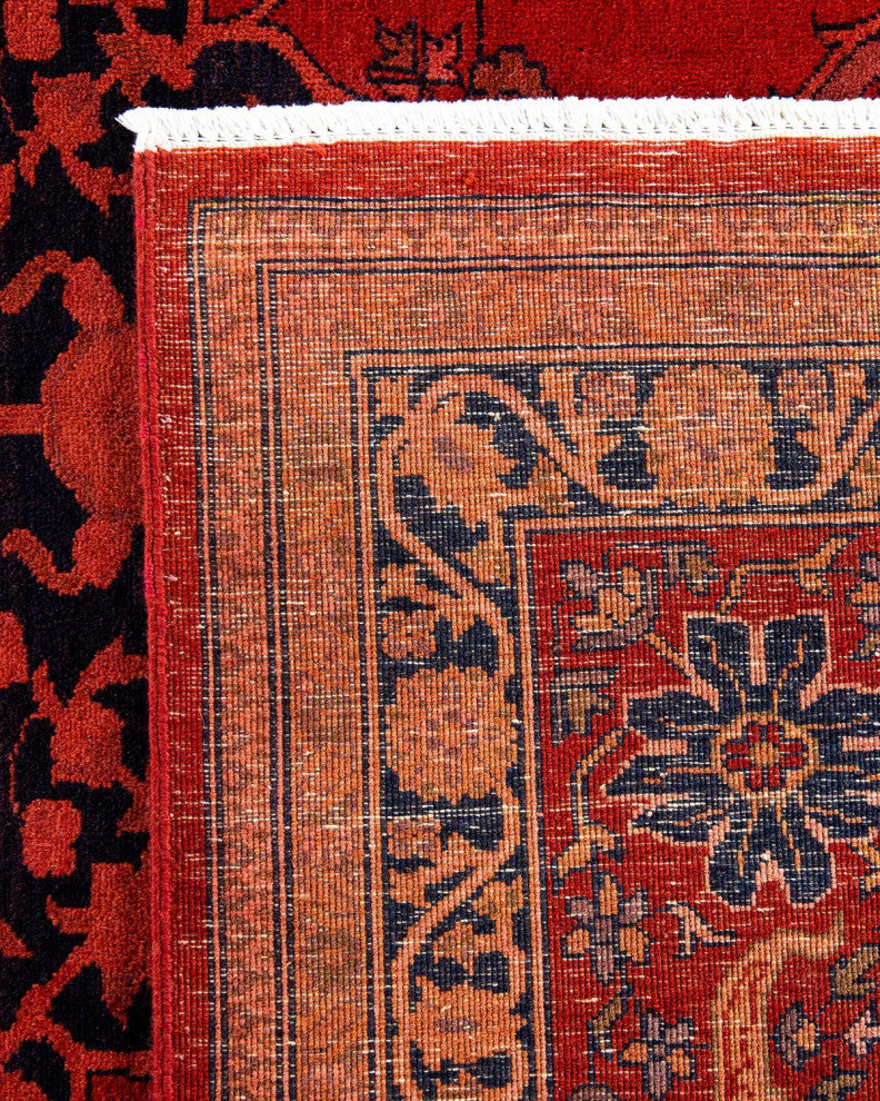 Vibrance, One-of-a-Kind Hand-Knotted Area Rug Red, 8'1"x10'5"