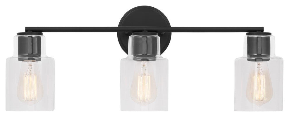 Sayward 3 Light Bath, Midnight Black