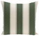Striate Stripe Stripe Print Pillow, Green, 18"x18"