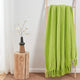 Tweed Knitted Throw Blanket, Dark Citron, 50"x60"