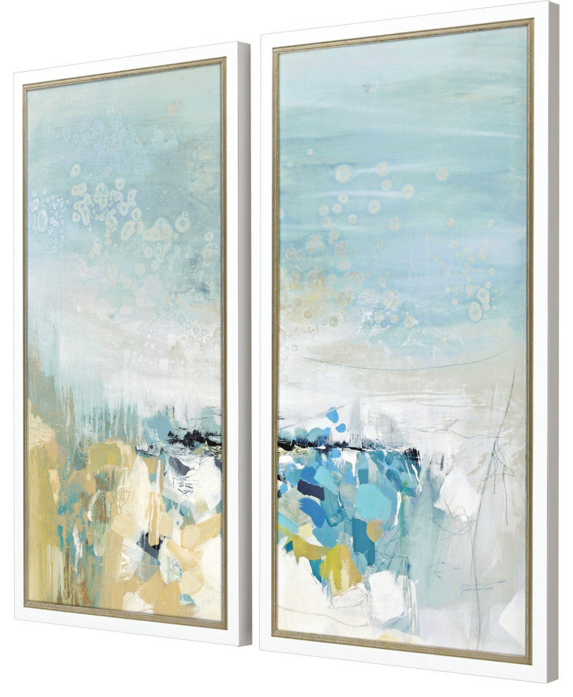 Lagoon Blue Artwork, 2-Piece Set