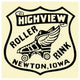 "Highview Roller Rink" Digital Paper Print by Retrorollers, 46"x46"