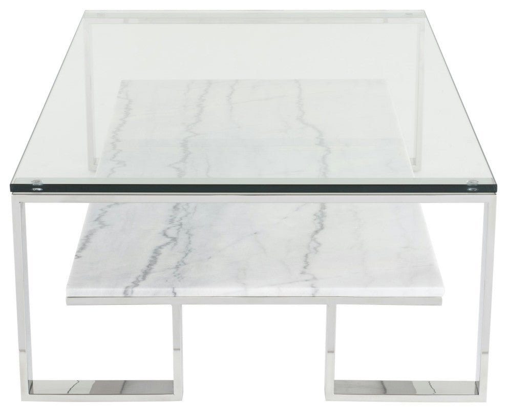 Tierra White Stone Coffee Table, HGNA512
