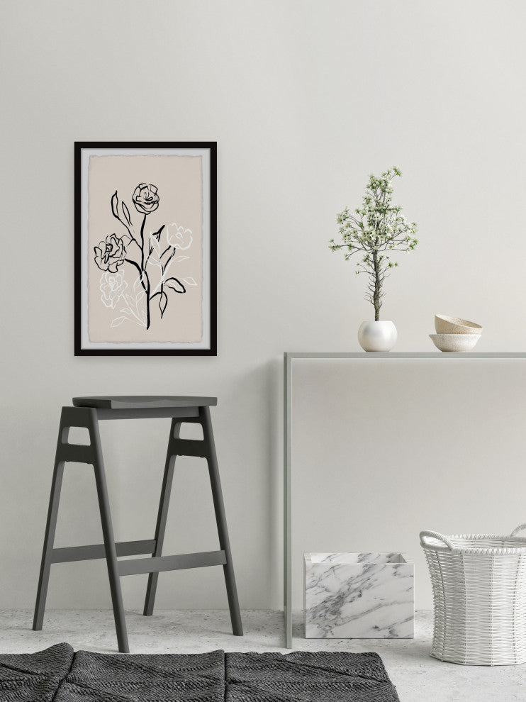 "Faint Shadows" Framed Painting Print, 20x30
