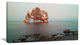 "Rock Sea Symbol in Iceland" Seashore Canvas Art, 40"x20"