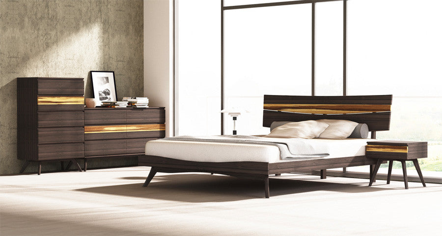 Azara Platform Bed, Tiger, California King