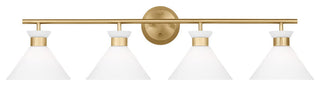 Belcarra 4 Light Bath, Satin Brass