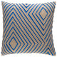 Surya Denmark DMR-004 18"x18" Pillow Kit, Camel/Bright Blue