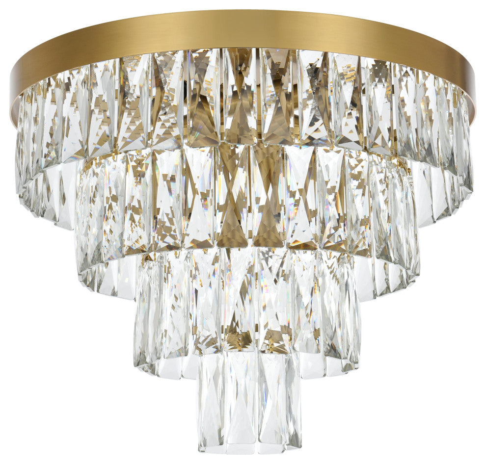 Home Living 18" Flush Mount, Satin Gold
