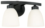 Capital Lighting 114321-333 Jameson 2 Light 13"W Bathroom Vanity - Matte Black