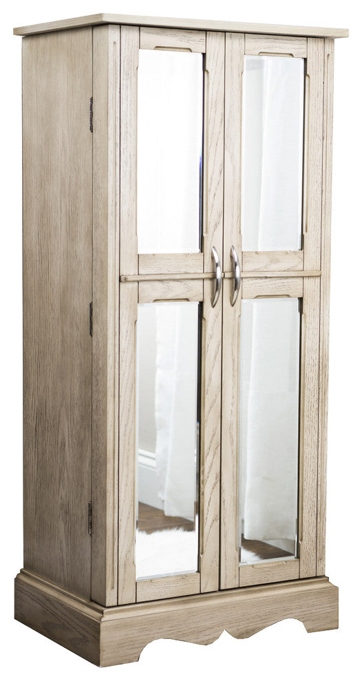 Meadow Jewelry Armoire, Espresso, Taupe Mist