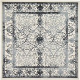 Traditional Soledad 10' Square Charcoal Area Rug