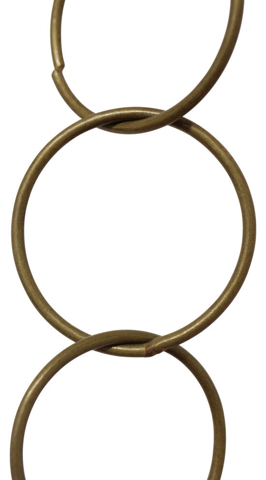 Brass Round Chandelier Chain, Various Finishes, 2 Sizes, Antique Brass, W27
