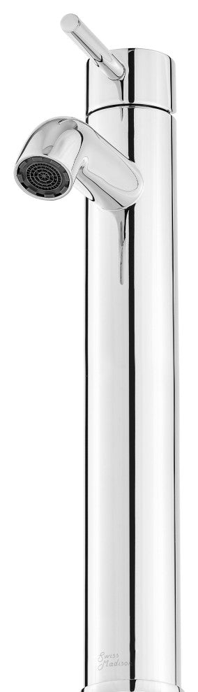 Ivy Single Hole Single Handle High Arc Bathroom Faucet, Chrome