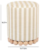 Dex Ottoman, Beige