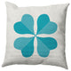 Lucky Clover St. Patrick's Day Decorative Throw Pillow, Explorer Blue, 26x26"