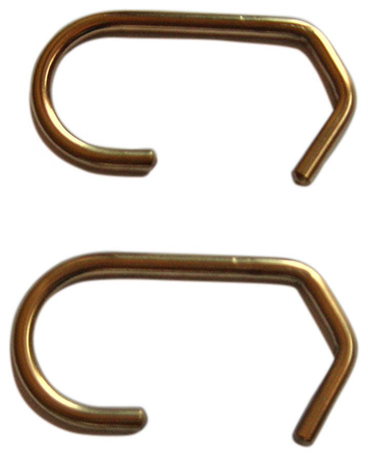 Shower Curtain Rings Set of 12, Un-Lacquered Brass, 1.50" Dia