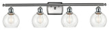 Innovations 516-4W-SN-G122-6 4 Light Bath Vanity Light, Brushed Satin Nickel