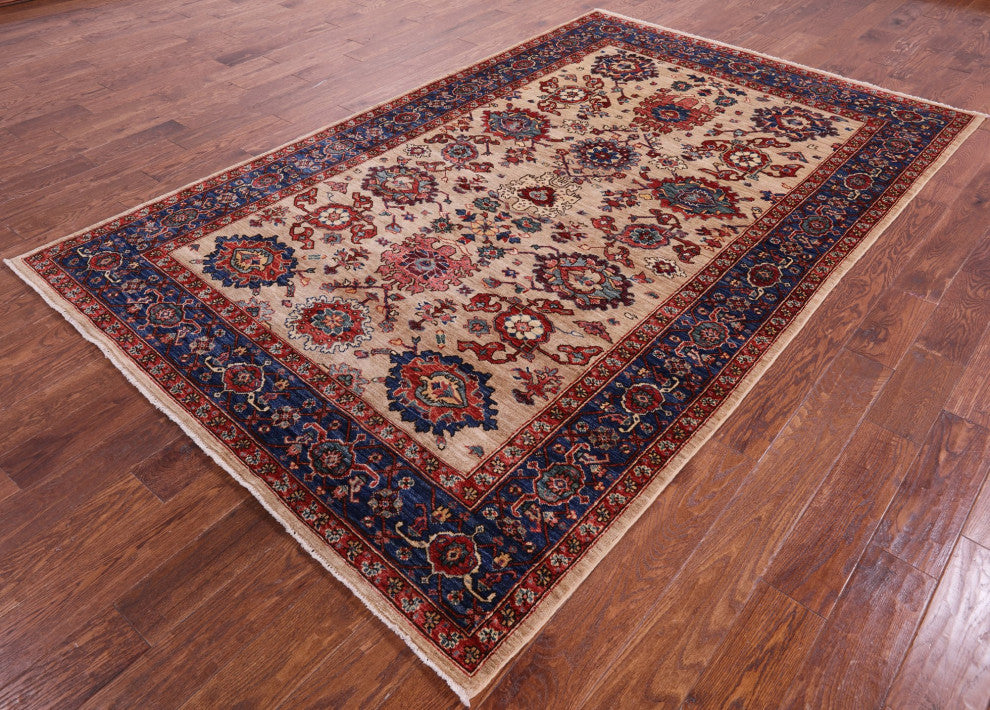 Handmade Persian Fine Serapi Rug 5' 11" X 9' 5" - Q12664