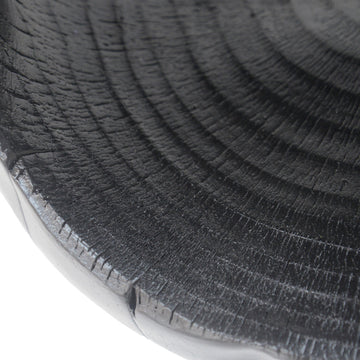 GDF Studio Hollow Center MGO Side Table, Wood-like Texture, Black