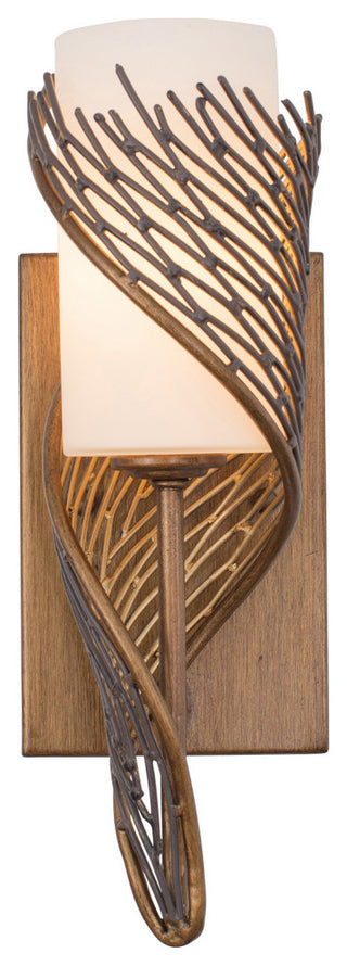 Varaluz-240K01RHO-One Light Wall Sconce Hammered Ore