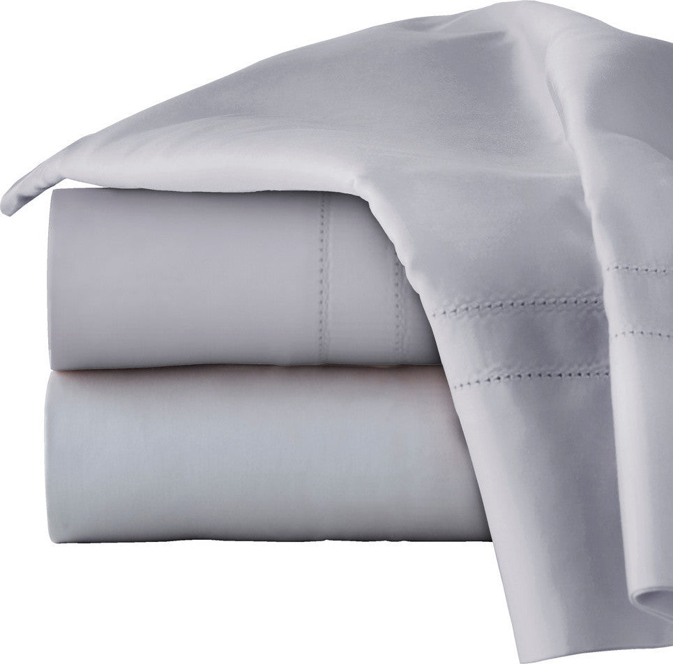 Pointehaven 620TC Long Staple Cotton Sheet Set, Gray, Queen