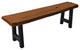 Live Edge Locust Ridgemont Bench, Mushroom Stain, 5 Foot