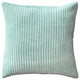 Pillow Decor - Cotton Corduroy Aqua Green Throw Pillow 16x16