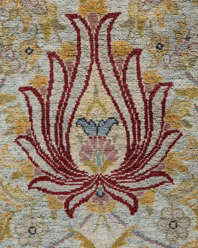 Fine Vibrance, One-of-a-Kind Hand-Knotted Area Rug Gray, 5' 3" x 10' 7"