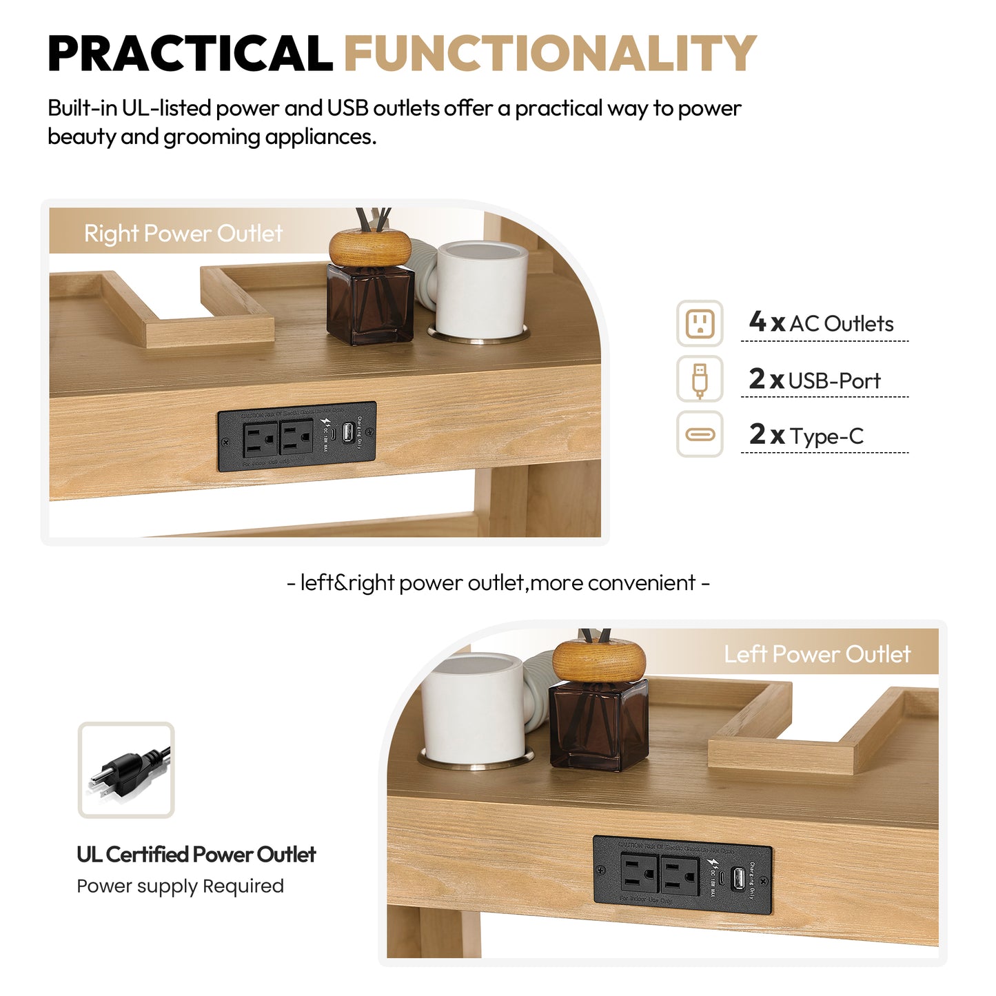 Vinnova Cadiz Bath Vanity, Composite Stone Top, Washed Ash Grey, 84", No Mirror