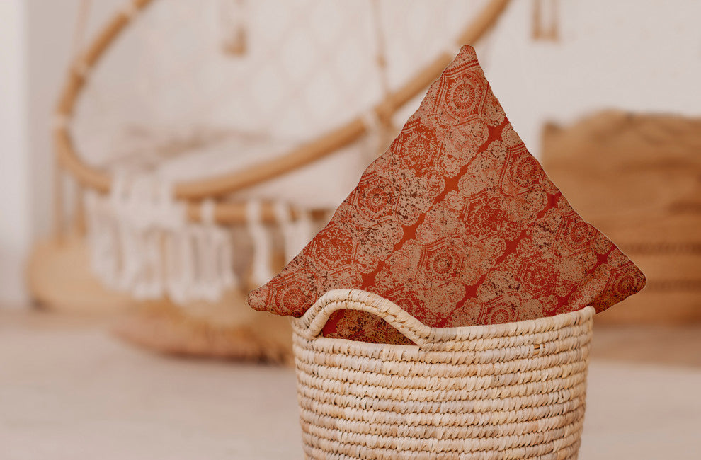 Patina, Orange/Rust, 20"x20"