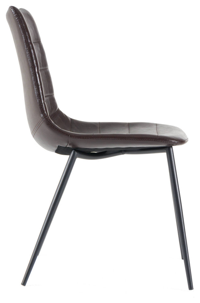 Gilliam Modern Brown Dining Chairs, Set of 2