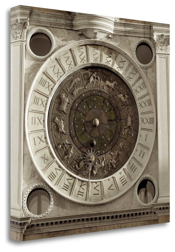 "Il Grande Orologio - 4" By Alan Blaustein, Giclee Print on Gallery Wrap Canvas