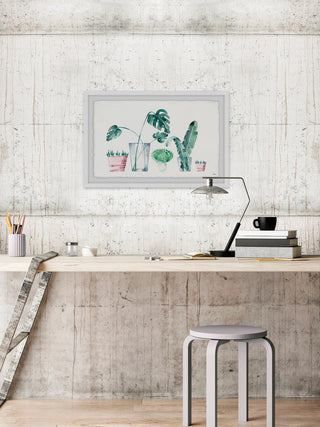 "Tropical Plants" Framed Painting Print, 18"x12"