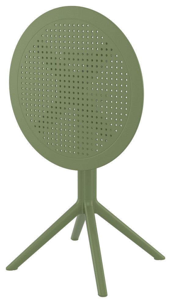 Sky Round Folding Table 24" Olive Green