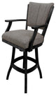 Classic Counter Bar Stools 26" 30" Extra Tall 34", Mojave Grey - Black, 26"