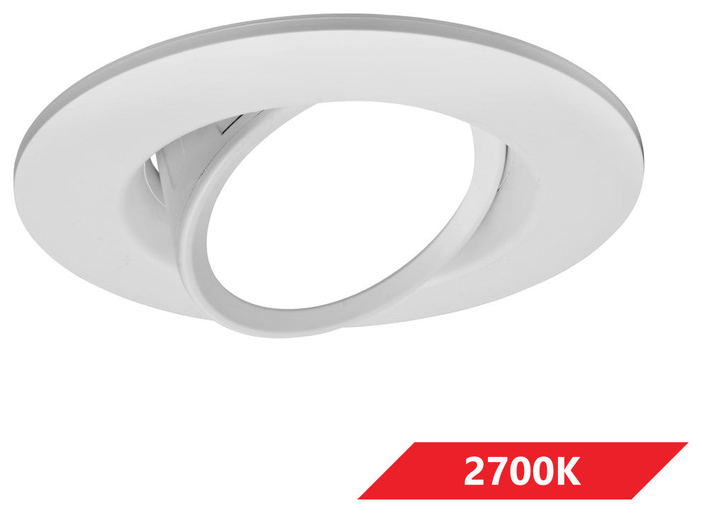 DCG Series 6 in. White Gimbal LED Recessed Downlight, 2700k