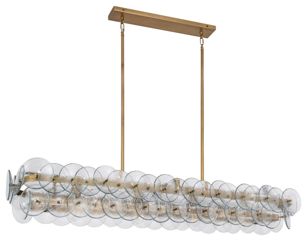 Maxim 21826 Loren 4 Light 54"W Linear Pendant - Weathered Brass