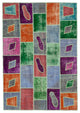 Rug N Carpet - Handmade Oriental 5' 5" x 7' 9" Boho Patchwork Area Rug