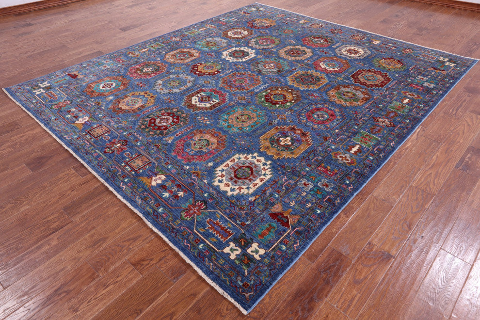 8' 6" X 10' 0" Fine Turkmen Hand-Knotted Rug - Q12526