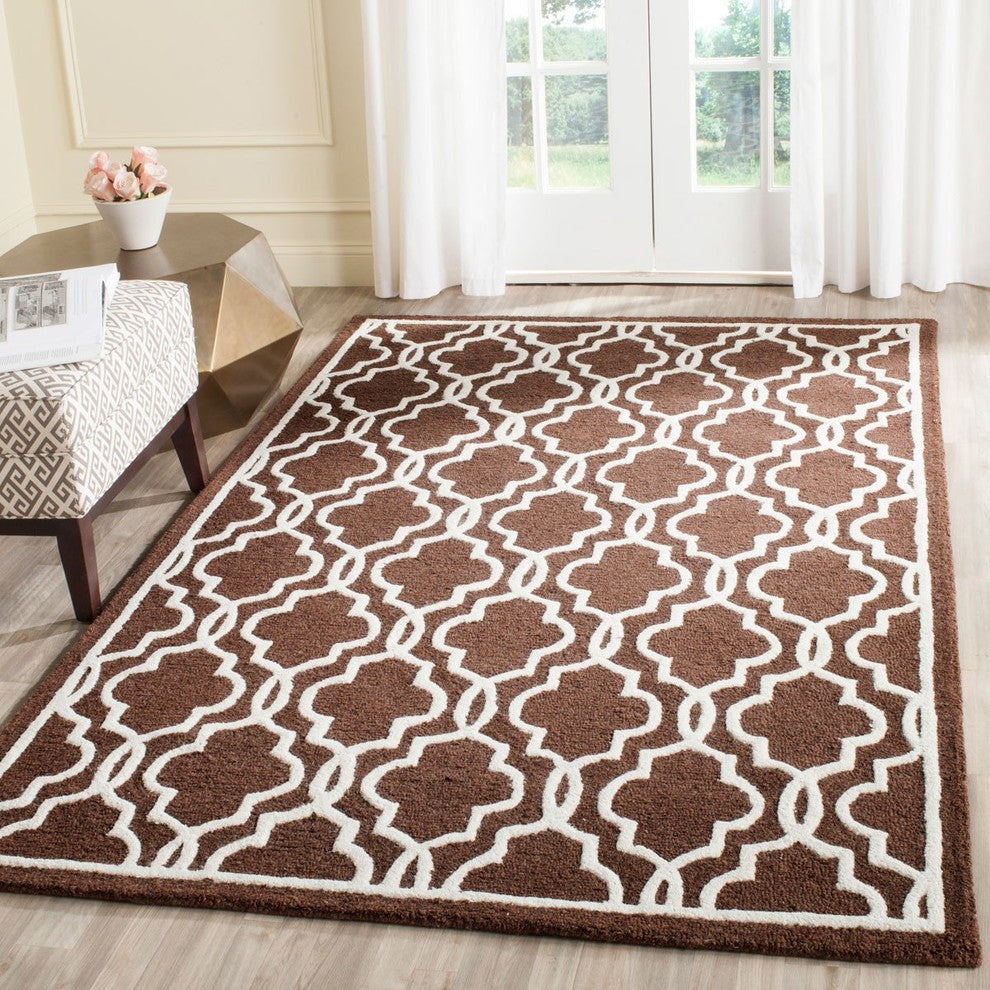Safavieh Cambridge CAM131H 6'' Round Dark Brown Rug