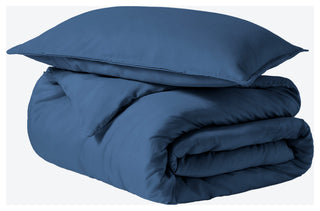 Bare Home Twin/Twin XL Microfiber Duvet Cover Set, Dark Blue
