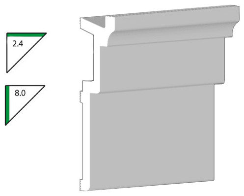 Creative Crown | 48' Of 8" CCM 8 Foam Crown Molding With Precut Corners