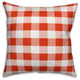 Red Buffalo Check Plaid Outdoor Throw Pillow, 16"x16"