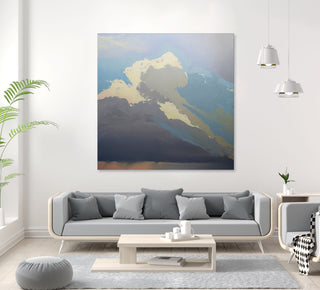 Storm over Chisos - 54 x 54 by Cap Pannell